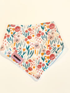 Flannel Florals Cotton Bandana Bib