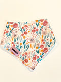 Flannel Florals Cotton Bandana Bib