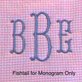 Pale Pink  Buffalo Check Baby Blanket