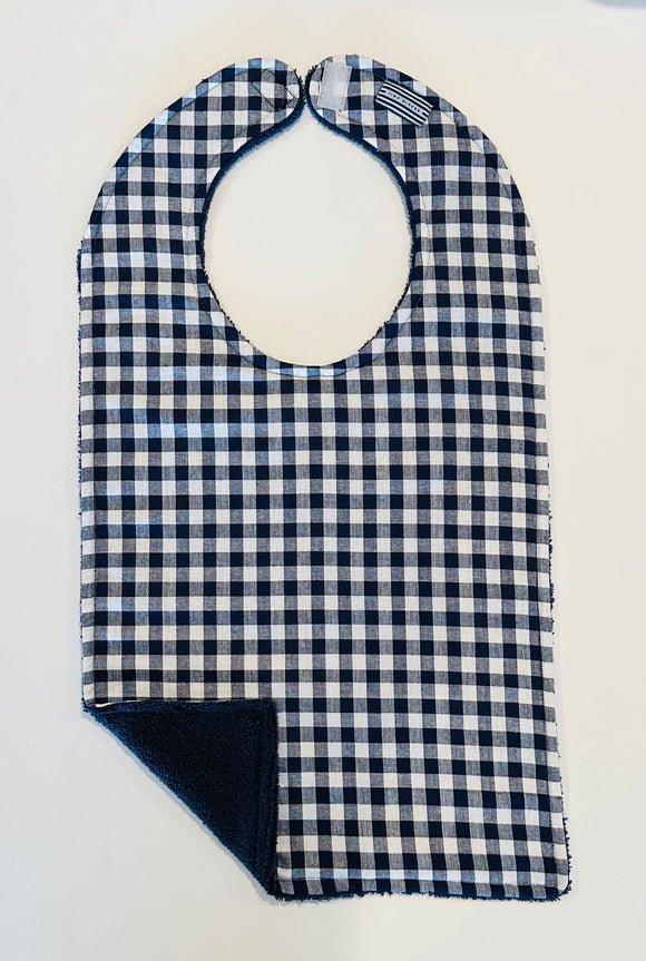 NAVY GINGHAM WITH NAVY TERRY DIGNIFIED DINER