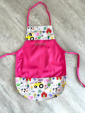 Fun Farm Animals Childs Pink Apron
