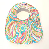 Baby Bib - Pastel Paisley