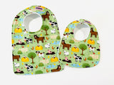 Farm Animals Everywhere Baby Bib