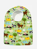 Farm Animals Everywhere Baby Bib