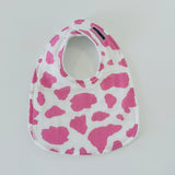 Pink Cow Hide Print Baby Bib
