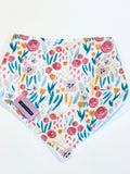 Bandana Bib - Flannel Florals Cotton