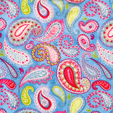 Baby Bib - Periwinkle Paisley
