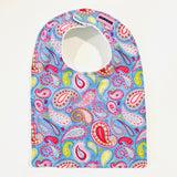 Baby Bib - Periwinkle Paisley