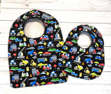 Baby Bib - Construction Vehicles