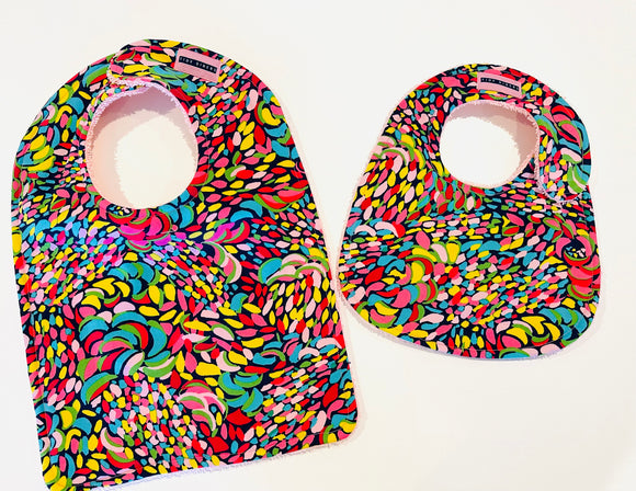 Bold and Bright Splashes of Color Lilly Style Baby Bib