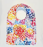 Colorful Leopard Print Baby Bib