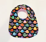 Colorful Snails Baby Bib