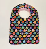 Colorful Snails Baby Bib