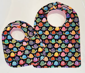 Colorful Snails Baby Bib