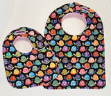 Colorful Snails Baby Bib