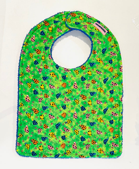 Colorful Ladybugs Baby Bib
