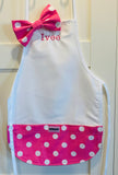 Lots of Dots on White Toddler Apron