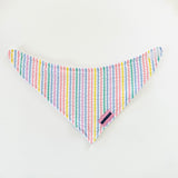 Bandana Bib - Pastel Stripe Seersucker