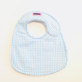 Baby Bib - Sky Blue Gingham
