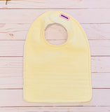 Baby Bib - Yellow Stripe Seersucker