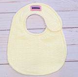 Baby Bib - Yellow Stripe Seersucker