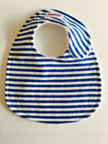 Royal Blue & White Striped Bib
