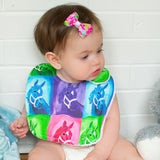 Horse Head Four Color Baby Bib