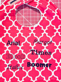 Teal Plaid Madras Baby Bib