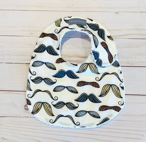 Many Mustache Styles Baby Bib