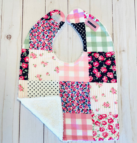 Quilt Block Style Baby Bib