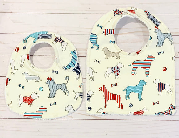 Adorable Doggies in Sweaters Baby Bib