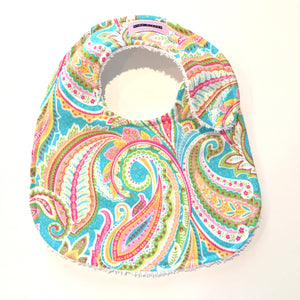 Pastel Pink Paisley Bib