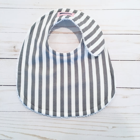 Grey Stripe Bib