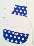 Lots of Dots on White Toddler Apron