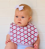 Tiny Rose Pattern Baby Bib