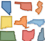 State Outline Embroidery