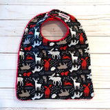 Frolicking Forest Animals Baby Bib