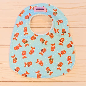 Festive Foxes Baby Bib