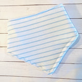 Pastel Stripes Cotton Knit Bandana Baby Bib