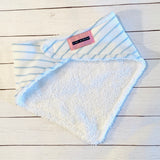 Pastel Stripes Cotton Knit Bandana Baby Bib