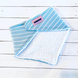 Pastel Stripes Cotton Knit Bandana Baby Bib