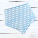Pastel Stripes Cotton Knit Bandana Baby Bib
