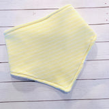 Pastel Stripes Cotton Knit Bandana Baby Bib