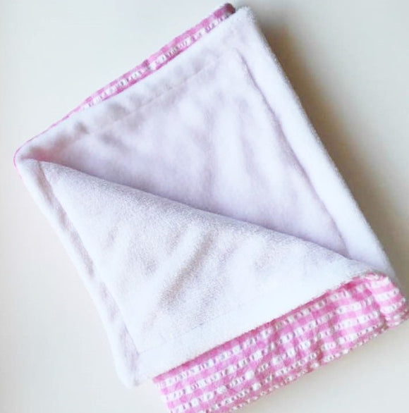 Seersucker & Plush Fleece Baby Blanket