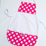 Lots of Dots on White Toddler Apron