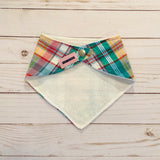 Madras Bandana Baby Bib