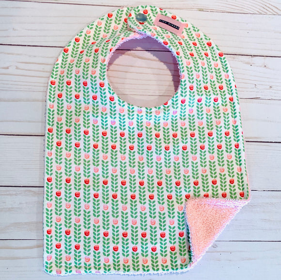 Spring Flowers Baby Bib