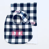 Custom Bib & Burp Pad Gift Set