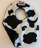 Cow Print Bib