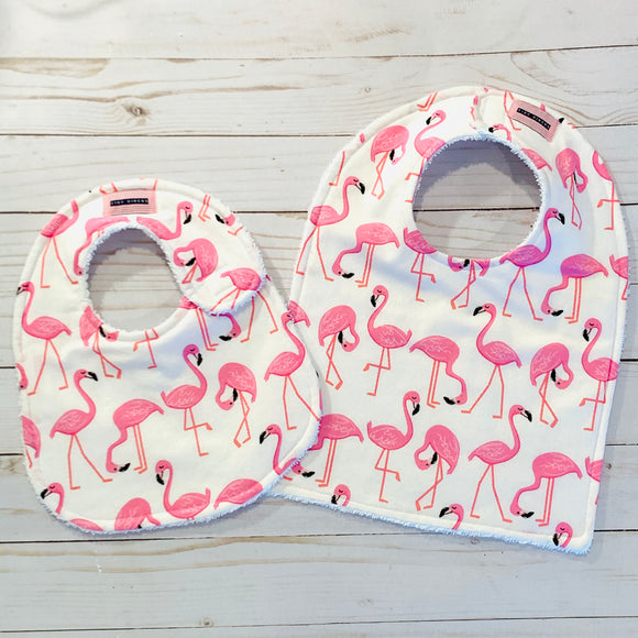 Pink Flamingo Baby Bib